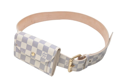 LOUIS VUITTON ルイヴィトン ベルト バックル サンチュール ポシェット ソロ 34/85 M9835 ゴールド金具 美品 中古 57665