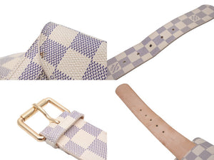 LOUIS VUITTON ルイヴィトン ベルト バックル サンチュール ポシェット ソロ 34/85 M9835 ゴールド金具 美品 中古 57665