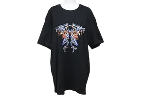 GIVENCHY ジバンシィ 半袖 Ｔシャツ Neon Lights BM71203002 ブラック コットン サイズ XXL 美品 中古 57705