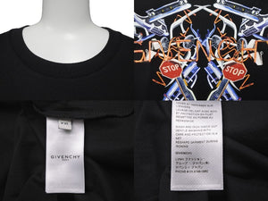 GIVENCHY ジバンシィ 半袖 Ｔシャツ Neon Lights BM71203002 ブラック コットン サイズ XXL 美品 中古 57705