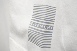 GIVENCHY ジバンシィ 半袖 Ｔシャツ Brand TAPE DETAILS BM70WJ3002 コットン ホワイト 良品 中古57707 