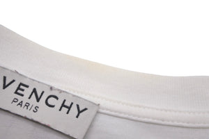 GIVENCHY ジバンシィ 半袖 Ｔシャツ Brand TAPE DETAILS BM70WJ3002 コットン ホワイト 良品 中古57707 