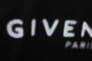 Givenchy ジバンシー 半袖金具 トップス ロゴプリント ロゴ金具 コットン ブラック ホワイト シルバー 美品 中古 57708 