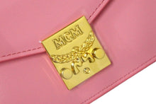 Load image into Gallery viewer, 新品未使用品 MCM エムシーエム カードケース コインケース フラグメントケース MYACSPA01 ピンク ゴールド金具 中古 57769