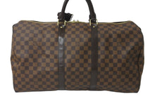 Load image into Gallery viewer, 極美品 LOUIS VUITTON ルイヴィトン ダミエ キーポル50 ボストンバッグ N41427 コーティングキャンバス ブラウン 中古 57782