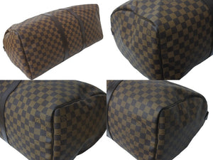 極美品 LOUIS VUITTON ルイヴィトン ダミエ キーポル50 ボストンバッグ N41427 コーティングキャンバス ブラウン 中古 57782