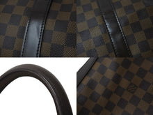 Load image into Gallery viewer, 極美品 LOUIS VUITTON ルイヴィトン ダミエ キーポル50 ボストンバッグ N41427 コーティングキャンバス ブラウン 中古 57782