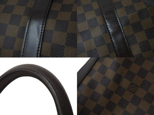 極美品 LOUIS VUITTON ルイヴィトン ダミエ キーポル50 ボストンバッグ N41427 コーティングキャンバス ブラウン 中古 57782