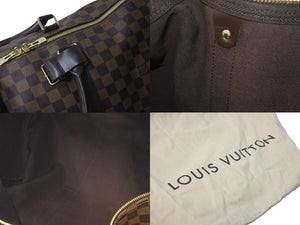 極美品 LOUIS VUITTON ルイヴィトン ダミエ キーポル50 ボストンバッグ N41427 コーティングキャンバス ブラウン 中古 57782