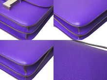 Load image into Gallery viewer, HERMES エルメス ショルダーバッグ コンスタンス 24 バイオレットパープル シルバー金具 エプソン □P刻印 57795 美品 中古