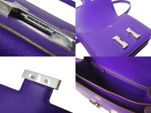 Load image into Gallery viewer, HERMES エルメス ショルダーバッグ コンスタンス 24 バイオレットパープル シルバー金具 エプソン □P刻印 57795 美品 中古