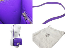 Load image into Gallery viewer, HERMES エルメス ショルダーバッグ コンスタンス 24 バイオレットパープル シルバー金具 エプソン □P刻印 57795 美品 中古