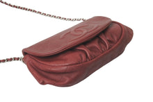 Load image into Gallery viewer, CHANEL シャネル ショルダーバッグ ハーフムーンチェーンウォレット 財布 12番台 2008年 キャビアスキン ボルドー 美品 中古 57797