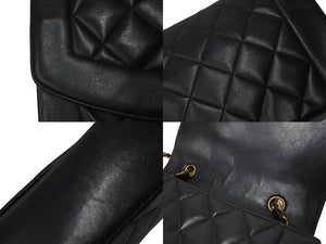 CHANEL シャネル ショルダーバッグ ダイアナ22 マトラッセ チェーン ヴィンテージ 2番台 ブラック ゴールド金具 美品 中古 57805
