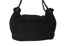 Load image into Gallery viewer, CHANEL シャネル ハンドバッグ ダブルチェーン ココマーク 9番台 ブラック ムートン ゴールド金具 良品 中古 57824