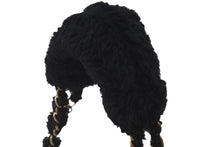 Load image into Gallery viewer, CHANEL シャネル ハンドバッグ ダブルチェーン ココマーク 9番台 ブラック ムートン ゴールド金具 良品 中古 57824