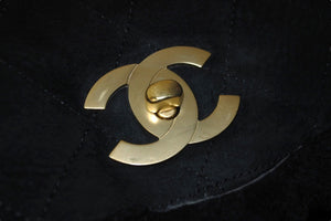 CHANEL シャネル ハンドバッグ ダブルチェーン ココマーク 9番台 ブラック ムートン ゴールド金具 良品 中古 57824