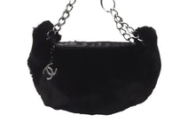 Load image into Gallery viewer, CHANEL シャネル ハンドバッグ チェーン ワンショルダー 7番台 ココマーク ブラック ファー シルバー金具 美品 中古 57839
