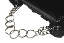 Load image into Gallery viewer, CHANEL シャネル ハンドバッグ チェーン ワンショルダー 7番台 ココマーク ブラック ファー シルバー金具 美品 中古 57839