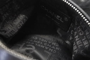 CHANEL シャネル ハンドバッグ チェーン ワンショルダー 7番台 ココマーク ブラック ファー シルバー金具 美品 中古 57839