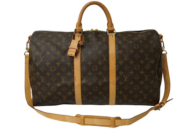 LOUIS VUITTON ルイヴィトン キーポル バンドリエール50 ボストンバッグ モノグラム M41416 ブラウン 良品 中古 57851