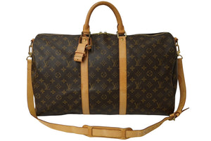 LOUIS VUITTON ルイヴィトン キーポル バンドリエール50 ボストンバッグ モノグラム M41416 ブラウン 良品 中古 57851