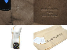 Load image into Gallery viewer, 極美品 LOUIS VUITTON ルイヴィトン 村上隆 ブラック ショルダーバッグ M40056 モノグラム マルチカラー リフト ゴールド金具 57859 中古