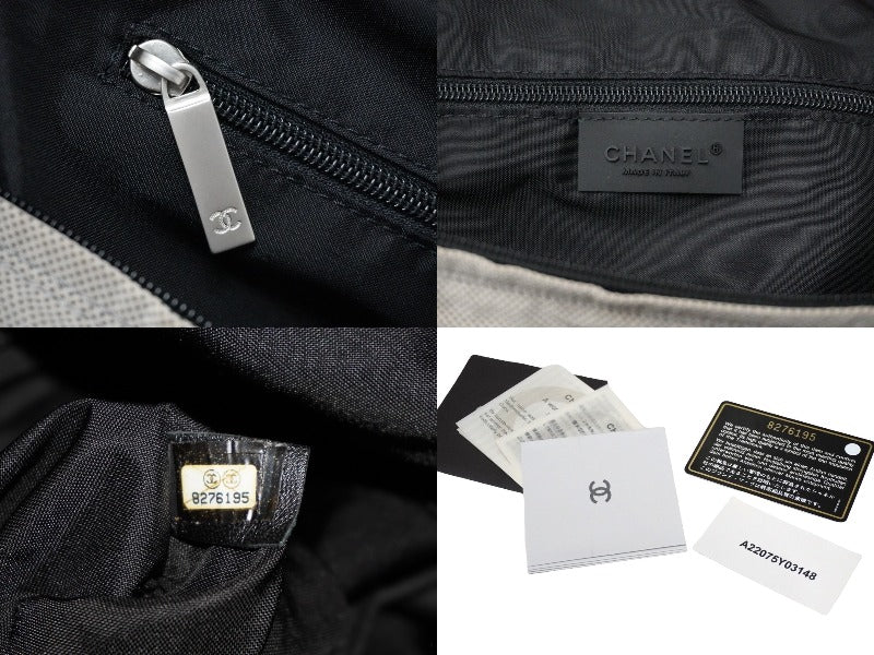 シャネル CHANEL アンリミテッド シルバー×ブラック ナイロン