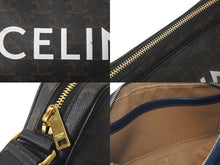 Load image into Gallery viewer, CELINE セリーヌ ショルダーバッグ ミディアム メッセンジャーバッグ ブラウン トリオンフキャンバス 194502CIM 美品 中古 57875