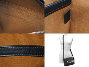 CELINE セリーヌ ショルダーバッグ ミディアム メッセンジャーバッグ ブラウン トリオンフキャンバス 194502CIM 美品 中古 57875