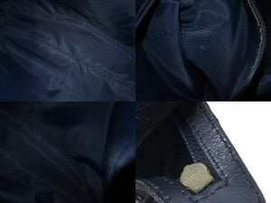 Christian Dior クリスチャンディオール トロッター ショルダーバッグ LOG44130 ネイビー キャンバス シルバー 美品 中古 57915