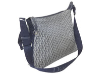 Load image into Gallery viewer, Christian Dior クリスチャンディオール トロッター ショルダーバッグ LOG44130 ネイビー キャンバス シルバー 美品 中古 57915