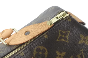 LOUIS VUITTON ルイヴィトン ハンドバッグ スピーディー30 モノグラム M41526 PVC レザー ゴールド金具 美品 中古 57961