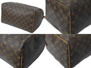 LOUIS VUITTON ルイヴィトン ハンドバッグ スピーディー30 モノグラム M41526 PVC レザー ゴールド金具 美品 中古 57961