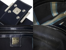 Load image into Gallery viewer, FENDI フェンディ マンマバケット ワンショルダーバッグ キャンバス ネイビー シルバー金具 良品 中古 57967