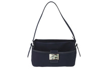 Load image into Gallery viewer, FENDI フェンディ マンマバケット ワンショルダーバッグ キャンバス ネイビー シルバー金具 良品 中古 57967