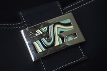 Load image into Gallery viewer, FENDI フェンディ マンマバケット ワンショルダーバッグ キャンバス ネイビー シルバー金具 良品 中古 57967