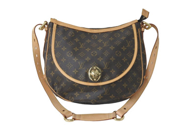 LOUIS VUITTON ルイヴィトン ショルダーバッグ M40075 トゥラムGM モノグラム スペイン製 ブラウン ゴールド金具 美品 中古 57969