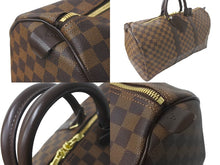 Load image into Gallery viewer, LOUIS VUITTON ルイヴィトン ダミエ キーポル50 ボストンバッグ N41427 コーティングキャンバス ブラウン 美品 中古 57978