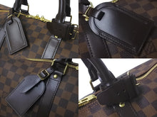 Load image into Gallery viewer, LOUIS VUITTON ルイヴィトン ダミエ キーポル50 ボストンバッグ N41427 コーティングキャンバス ブラウン 美品 中古 57978