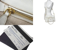 Load image into Gallery viewer, PRADA プラダ 2WAYハンドバッグ ショルダーストラップ付き 三角ロゴプレート カーフ ホワイト 美品 中古 57983