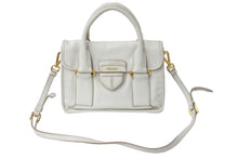 Load image into Gallery viewer, PRADA プラダ 2WAYハンドバッグ ショルダーストラップ付き 三角ロゴプレート カーフ ホワイト 美品 中古 57983