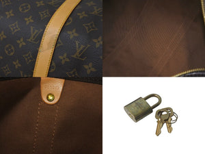 LOUIS VUITTON ルイヴィトン ボストンバッグ キーポル50 モノグラム M41426 ブラウン ゴールド金具 美品 中古 57987