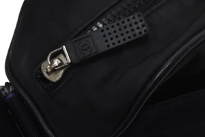 CHANEL シャネル ショルダーバッグ シャネルスポーツ ココマーク 11番台 2007年 ナイロン スウェード ブラック 良品 中古 57988
