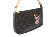 Load image into Gallery viewer, 新品同様 LOUIS VUITTON ルイヴィトン ハンドバッグ ポシェット アクセソワール 村上隆 M51981 モノグラム ゴールド金具 中古 58017