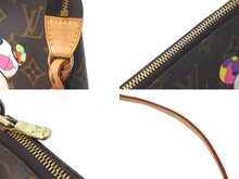 Load image into Gallery viewer, 新品同様 LOUIS VUITTON ルイヴィトン ハンドバッグ ポシェット アクセソワール 村上隆 M51981 モノグラム ゴールド金具 中古 58017