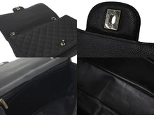 Load image into Gallery viewer, CHANEL シャネル チェーンショルダーバッグ デカマトラッセ33 13番台 キャビアスキン ブラック シルバー金具 美品 中古 58020