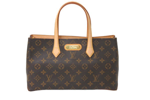 LOUIS VUITTON ルイヴィトン ハンドバッグ M45643 ウィルシャーPM モノグラム ブラウン ゴールド金具 美品 中古 58030