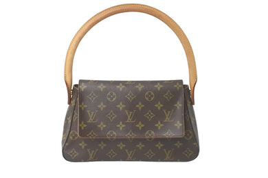 LOUIS VUITTON ルイヴィトン ショルダーバッグ ミニルーピング M51147 ブラウン レディース 美品 中古 58038