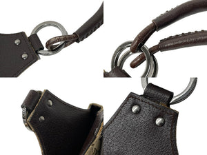 GUCCI グッチ トートバッグ ハンドバッグ GGキャンバス レザー ベージュ ブラウン 131329 シルバー金具 美品 中古 58040 